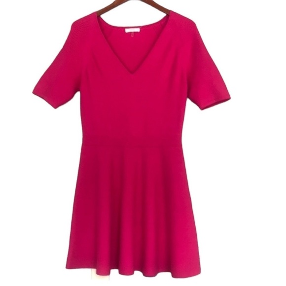 Trina Turk Candence Ottoman Stitch Fit & Flare Sweater Dress - Picture 1 of 13